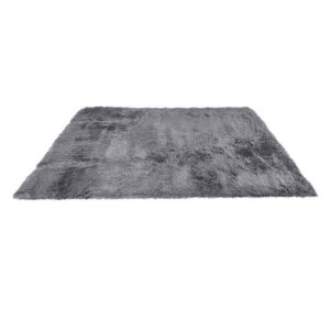 4x6 Feet Modern Soft Shag Rug with Non-slip Grip Dots - Color: Gray