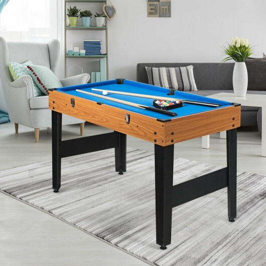 48 Inch 3-In-1 Multi Combo Game Table with Soccer for Game Rooms - Color: Natural - Image 2