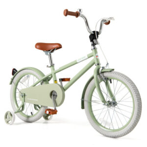 Kid's Bike with Adjustable Handlebar and Saddle Green-18 Inches - Color: Green - Size: 18 inches