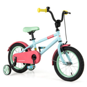 Kid's Bike with Adjustable Handlebar and Saddle Pink-14 Inches - Color: Pink - Size: 14 inches